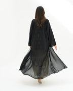 R256 Black Abaya set For Eid Collection Abaya for Women UAE – Abaya – Rutba Fashion Abaya