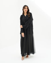 R256 Black Abaya set For Eid Collection Abaya for Women UAE – Abaya – Rutba Fashion Abaya