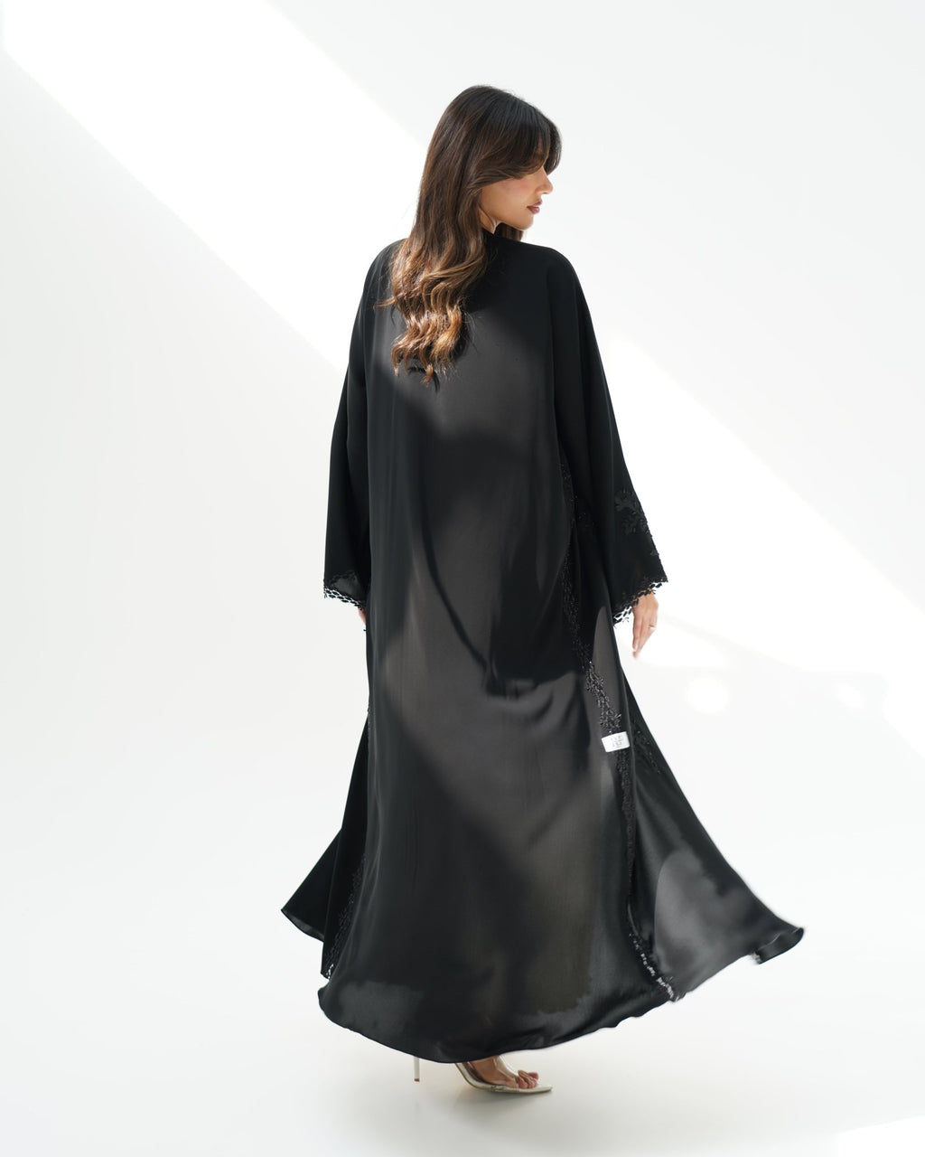 R257 Black Lazar Dantel Abaya for Eid Collcetion Abaya for Women UAE – Abaya – Rutba Fashion Abaya