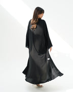 R257 Black Lazar Dantel Abaya for Eid Collcetion Abaya for Women UAE – Abaya – Rutba Fashion Abaya