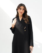 R259 Gulf Queen Design Black Abaya set Abaya for Women UAE – Abaya – Rutba Fashion Abaya