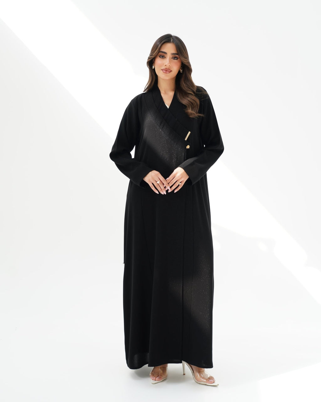 R259 Gulf Queen Design Black Abaya set Abaya for Women UAE – Abaya – Rutba Fashion Abaya