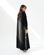 R260 Black Elegant Dantel Abaya For Eid Abaya for Women UAE – Abaya – Rutba Fashion Abaya