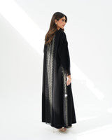 R260 Black Elegant Dantel Abaya For Eid Abaya for Women UAE – Abaya – Rutba Fashion Abaya