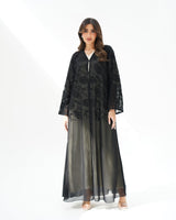 R261 Black Special Abaya for Eid Collection Abaya for Women UAE – Abaya – Rutba Fashion Abaya
