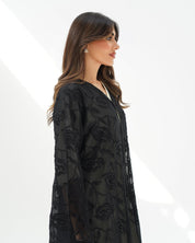 R261 Black Special Abaya for Eid Collection Abaya for Women UAE – Abaya – Rutba Fashion Abaya