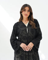 R261 Black Special Abaya for Eid Collection Abaya for Women UAE – Abaya – Rutba Fashion Abaya