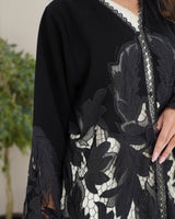 R262 party and Wedding Black Abaya Abaya for Women UAE – Abaya – Rutba Fashion Abaya