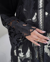 R262 party and Wedding Black Abaya Abaya for Women UAE – Abaya – Rutba Fashion Abaya