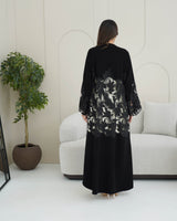 R262 party and Wedding Black Abaya Abaya for Women UAE – Abaya – Rutba Fashion Abaya