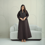 R263 Queen Model Bridal Abaya Abaya for Women UAE – Abaya – Rutba Fashion Abaya