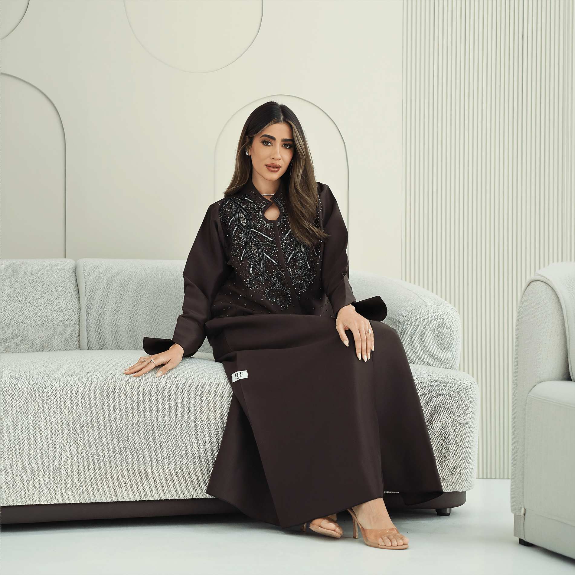 R263 Queen Model Bridal Abaya Abaya for Women UAE – Abaya – Rutba Fashion Abaya