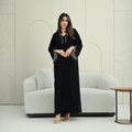 R265 Korean Barbie Abaya | Elegant Tarsiz & Bead Work Abaya Abaya for Women UAE – Abaya – Rutba Fashion Abaya