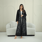 R266 3D Rose Flower Abaya Abaya for Women UAE – Abaya – Rutba Fashion Abaya