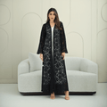 R266 3D Rose Flower Abaya Abaya for Women UAE – Abaya – Rutba Fashion Abaya