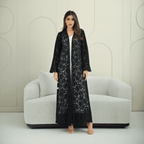 R266 3D Rose Flower Abaya Abaya for Women UAE – Abaya – Rutba Fashion Abaya