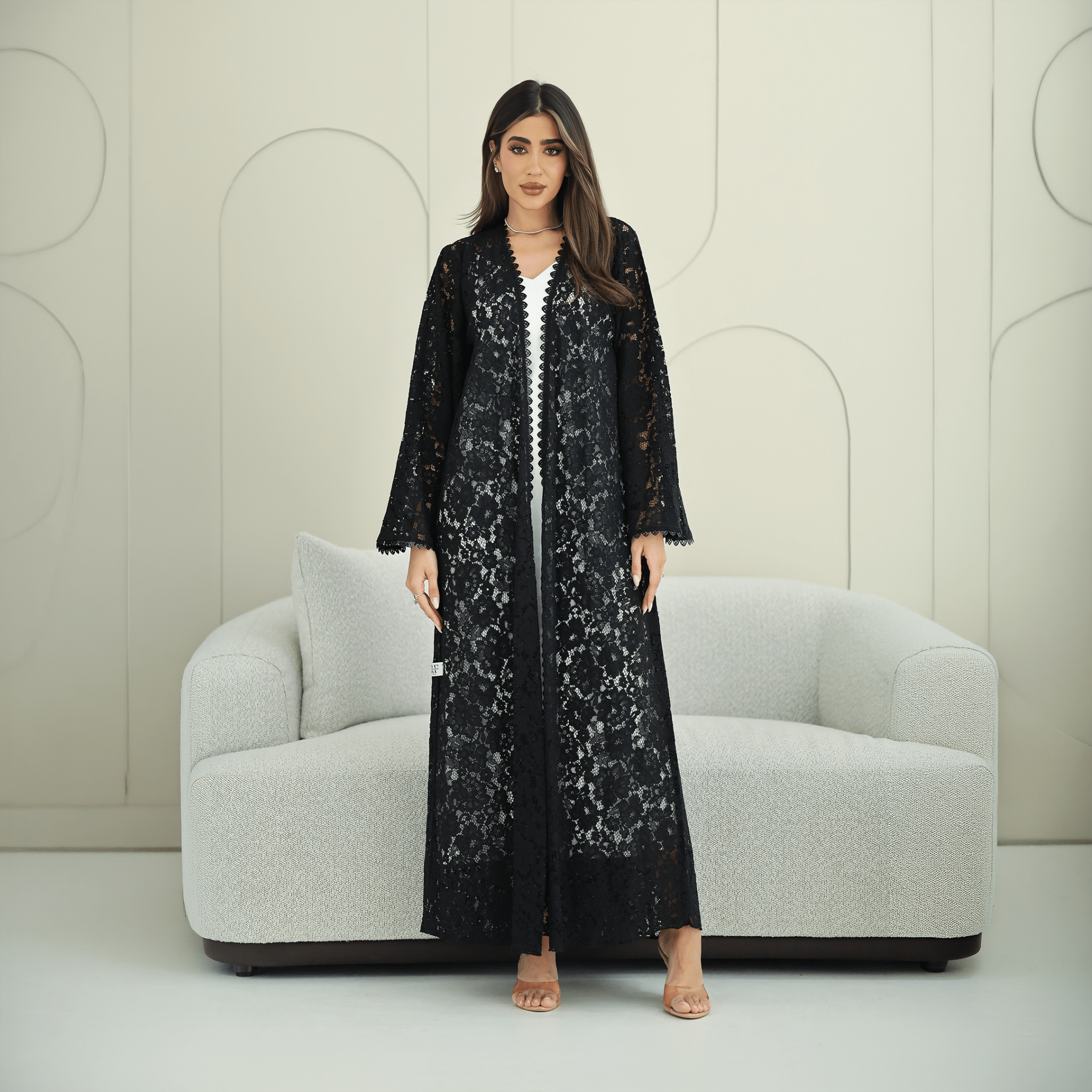 R266 3D Rose Flower Abaya Abaya for Women UAE – Abaya – Rutba Fashion Abaya