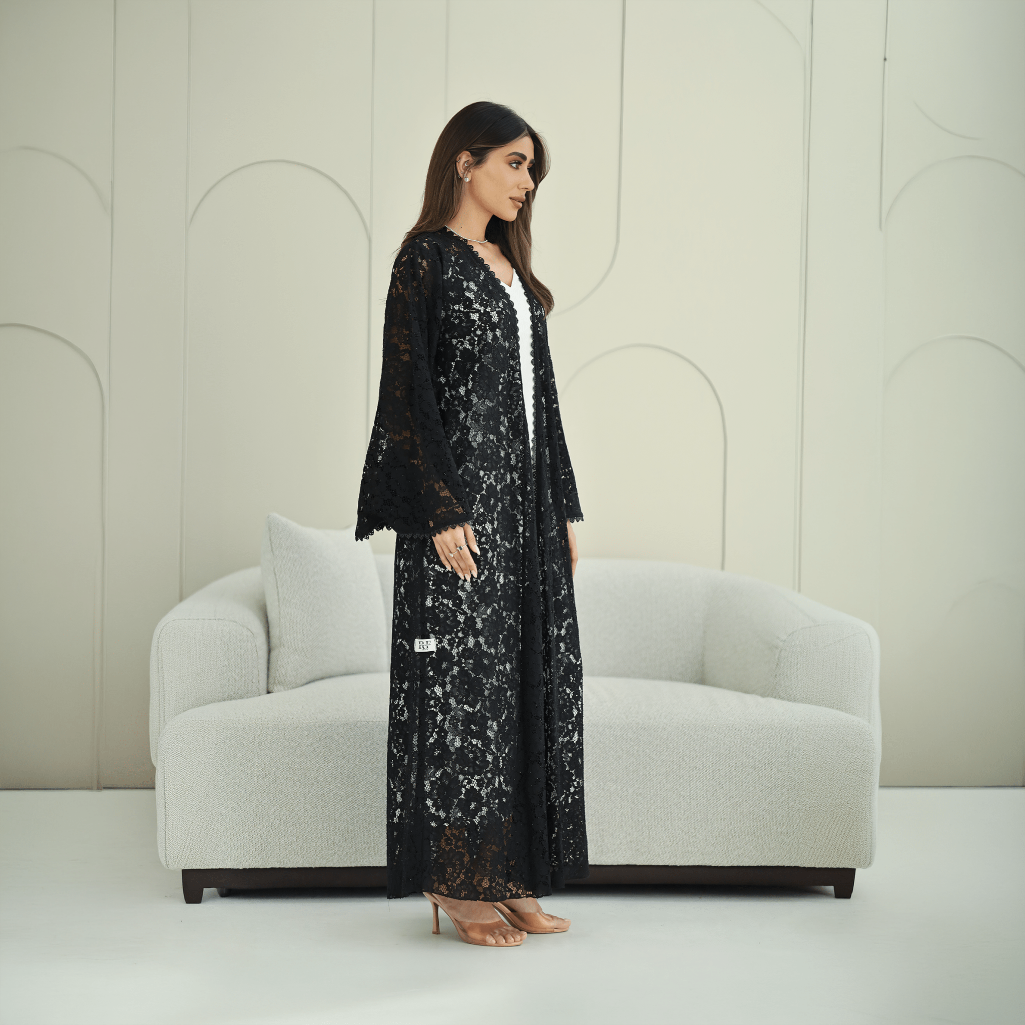 R266 3D Rose Flower Abaya Abaya for Women UAE – Abaya – Rutba Fashion Abaya
