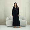 R267 3D Button & French Lace Elegant Abaya Abaya for Women UAE – Abaya – Rutba Fashion Abaya
