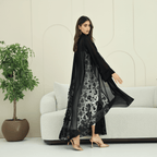 R270 5D Flower & Bead Work Elegant Abaya Abaya for Women UAE – Abaya – Rutba Fashion Abaya