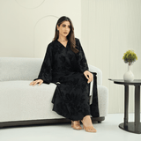 R271 Handmade Floral & Tilla Lace Luxury Abaya Abaya for Women UAE – Abaya – Rutba Fashion Abaya