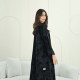 R271 Handmade Floral & Tilla Lace Luxury Abaya Abaya for Women UAE – Abaya – Rutba Fashion Abaya