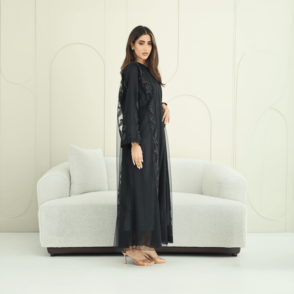 R275 | Stylish Cutting - Edge Abaya Abaya for Women UAE – Abaya – Rutba Fashion Abaya