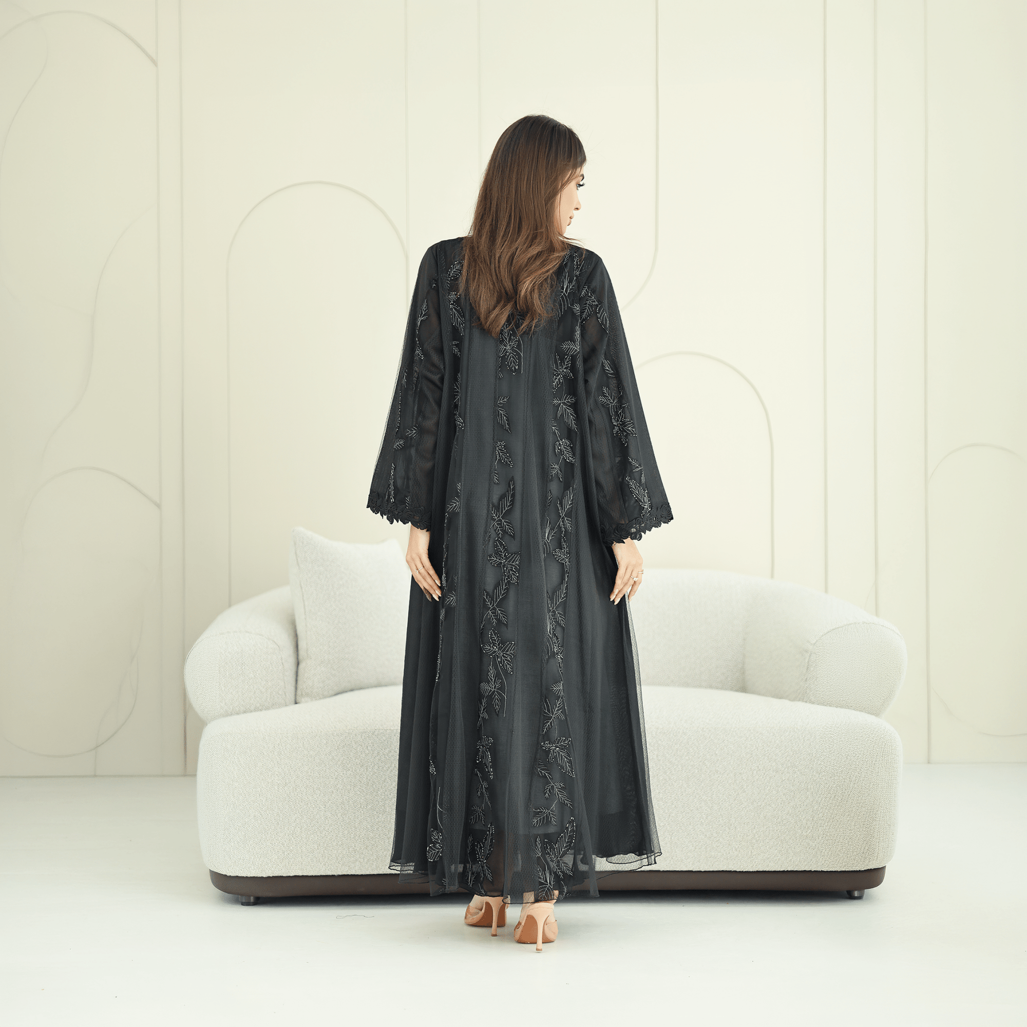 R275 | Stylish Cutting - Edge Abaya Abaya for Women UAE – Abaya – Rutba Fashion Abaya