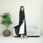 R275 | Stylish Cutting - Edge Abaya Abaya for Women UAE – Abaya – Rutba Fashion Abaya