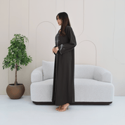 R278 Handmade Colorful Beads Work Abaya Abaya for Women UAE – Abaya – Rutba Fashion Abaya