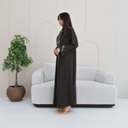 R278 Handmade Colorful Beads Work Abaya Abaya for Women UAE – Abaya – Rutba Fashion Abaya