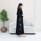 R283 | Elegant Gulf Cut Abaya Abaya for Women UAE – Abaya – Rutba Fashion Abaya