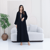 R283 | Elegant Gulf Cut Abaya Abaya for Women UAE – Abaya – Rutba Fashion Abaya