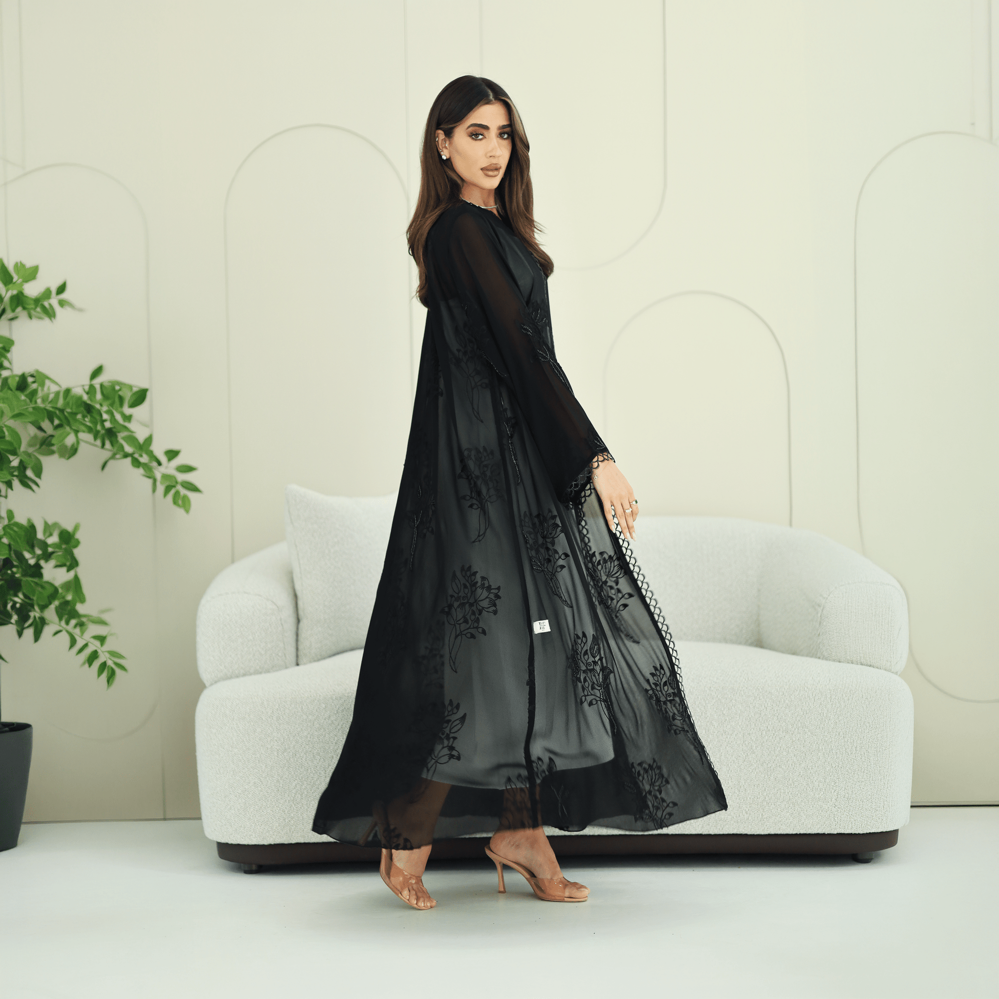 R284 | Luxury Japan Chiffon Abaya Abaya for Women UAE – Abaya – Rutba Fashion Abaya