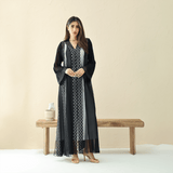 R286 | Stylish Korean Chiffon Party Abaya Abaya for Women UAE – Abaya – Rutba Fashion Abaya