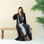 R286 | Stylish Korean Chiffon Party Abaya Abaya for Women UAE – Abaya – Rutba Fashion Abaya