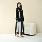 R287 | Premium Korean Nida Diamond Party Abaya Abaya for Women UAE – Abaya – Rutba Fashion Abaya