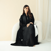 R288 | Elegant Korean Babul Chiffon Abaya Abaya for Women UAE – Abaya – Rutba Fashion Abaya