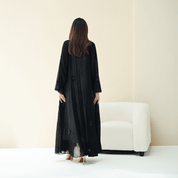 R288 | Elegant Korean Babul Chiffon Abaya Abaya for Women UAE – Abaya – Rutba Fashion Abaya