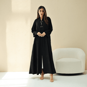 R289 | Classic Black Abya Abaya for Women UAE – Abaya – Rutba Fashion Abaya