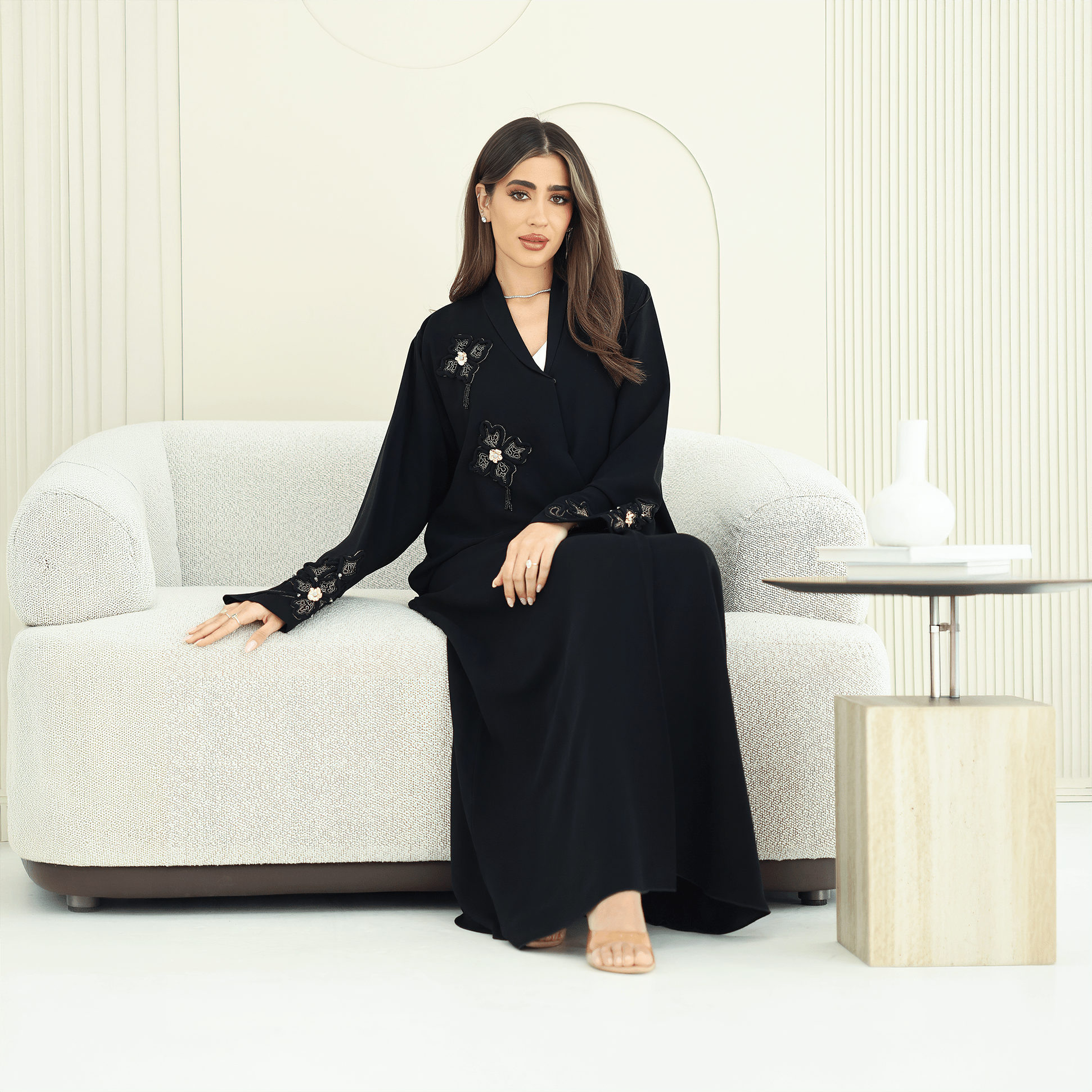 R291 | New Collection Arabian Crape Abaya Abaya for Women UAE – Abaya – Rutba Fashion Abaya