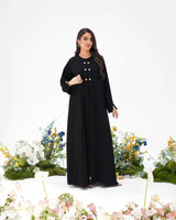 R292 Gulf Fashion Abaya Stone Button Model Abaya for Women UAE – Abaya – Rutba Fashion Abaya