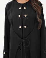 R292 Gulf Fashion Abaya Stone Button Model Abaya for Women UAE – Abaya – Rutba Fashion Abaya