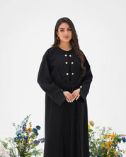 R292 Gulf Fashion Abaya Stone Button Model Abaya for Women UAE – Abaya – Rutba Fashion Abaya