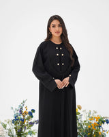 R292 Gulf Fashion Abaya Stone Button Model Abaya for Women UAE – Abaya – Rutba Fashion Abaya