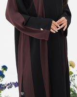 R293 New Fashion Double shade Elegant Abaya Abaya for Women UAE – Abaya – Rutba Fashion Abaya