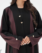 R293 New Fashion Double shade Elegant Abaya Abaya for Women UAE – Abaya – Rutba Fashion Abaya