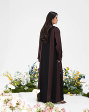 R293 New Fashion Double shade Elegant Abaya Abaya for Women UAE – Abaya – Rutba Fashion Abaya