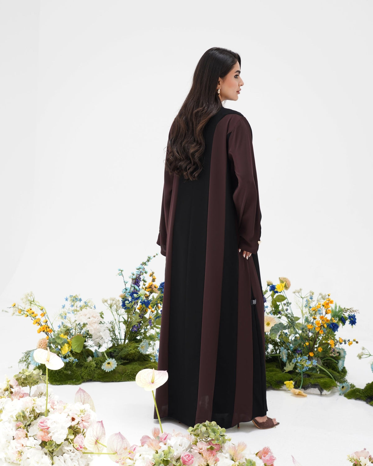R293 New Fashion Double shade Elegant Abaya Abaya for Women UAE – Abaya – Rutba Fashion Abaya