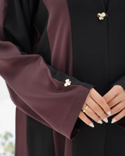 R293 New Fashion Double shade Elegant Abaya Abaya for Women UAE – Abaya – Rutba Fashion Abaya